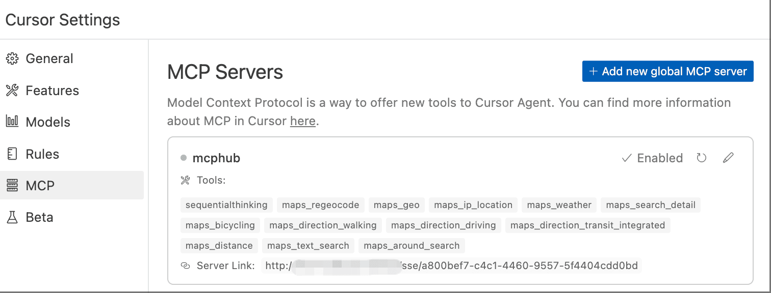 MCP Configuration in Cursor